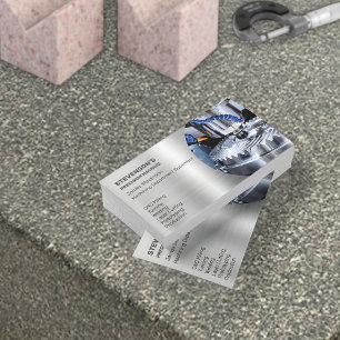 Cartão De Visita Computador e Fábrica de Metal