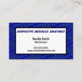 Cartão De Visita Computadores técnicos do Designer da Web Blue Twis