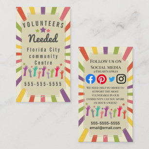 Cartão De Visita comunidade de suporte a covid-19 vulnerável