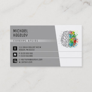 Cartão De Visita Conceito Artista Consultor
