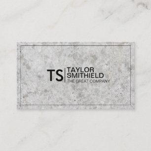 Cartão De Visita Concreto de tendências corporativas profissionais