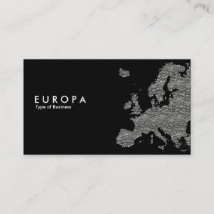 Cartão De Visita Concreto do EUROPA - preto