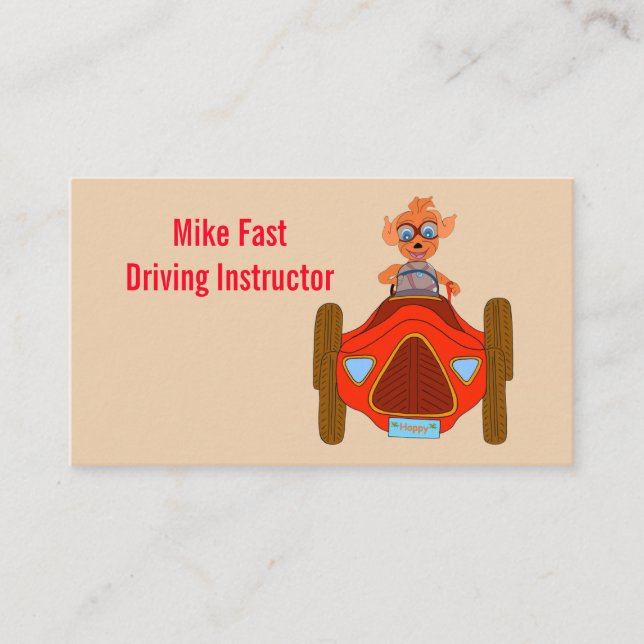 Cartão De Visita Condução feliz pelos Feliz Juul Empresa (Frente)