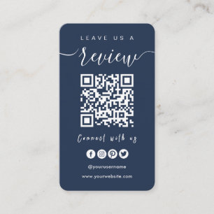 Cartão De Visita Conectar-se com o código QR dos EUA   Deixe-Nos Um