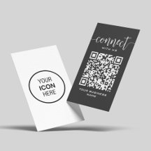 Conecte-Se Com A Cinza Escura De Código Qr Dos Eua