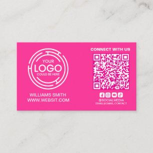 Cartão De Visita Conecte-se com as mídias sociais dos EUA Código Qr