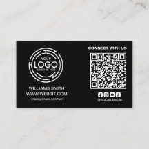 Conecte-se com o logotipo de código Qr de mídia so