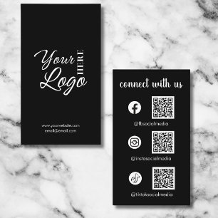 Cartão De Visita Conecte-se com o logotipo personalizado nos Estado
