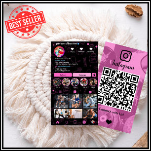 Cartão De Visita Conecte-se com o Treinador de Malhações Pessoal do