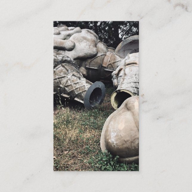 Cartão De Visita Cones de sorvete de cemitério de fibra de vidro (Frente)