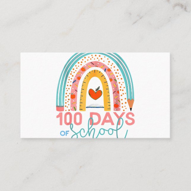 Cartão De Visita Conexão Arco-Íris Dislexia Sobre A Conformidade Sp (Frente)