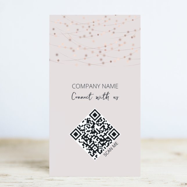 Cartão de Visita Conexão Código QR Minimalista (Criador carregado)
