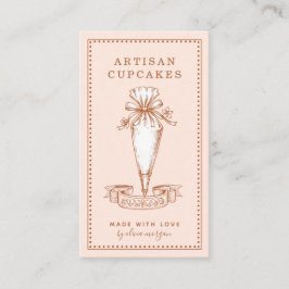 Cartão De Visita Confeiteiro de Cupcake Padaria Chef de Confeitaria