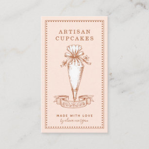 Cartão De Visita Confeiteiro de Cupcake Padaria Chef de Confeitaria