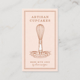 Cartão De Visita Confeiteiro de Cupcake Padaria Chef de Confeitaria