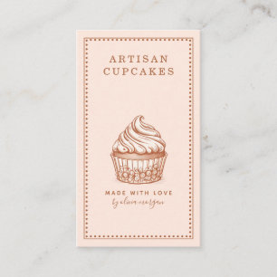 Cartão De Visita Confeiteiro de Cupcake Padaria Chef de Pastelaria