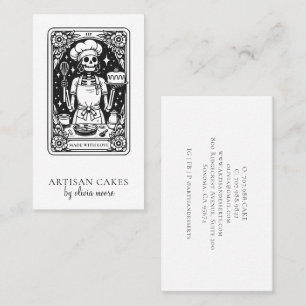 Cartão De Visita Confeiteiro de Padaria Tarot