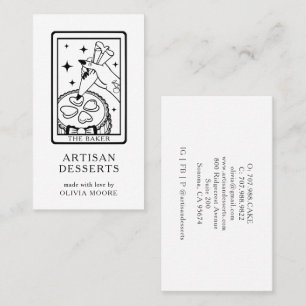 Cartão De Visita Confeiteiro de Tarot 
