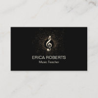 Confetes Dourados modernos musicais do Clef do