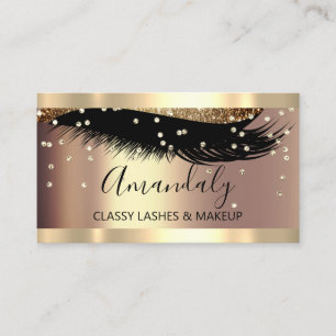 Cartão De Visita Confetti Exclusivo do Eyelash Artista de Composiç