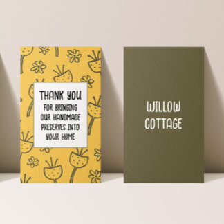 Cartão De Visita Congelamento personalizável de algodão e reservas