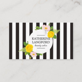 Cartão De Visita Conjunto de negócios Salão de beleza Floral mínimo