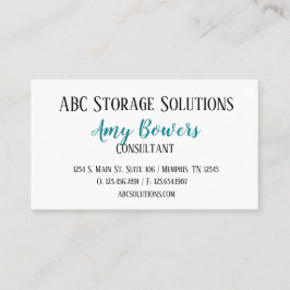 Cartão De Visita Consciência personalizada do Câncer de ovário cart