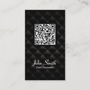 Cartão De Visita Conselheiro de Débito do Código QR Deluxe Cartã