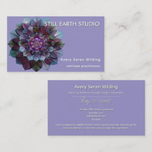 Cartão De Visita Conselho das Folhas   Mandala