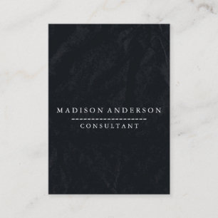 Cartão De Visita Conselho de giz preto Elegante profissional