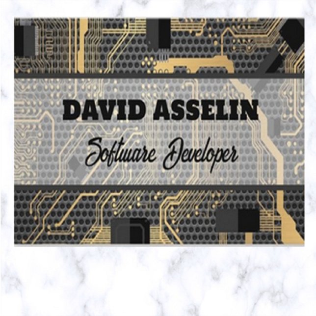 Cartão De Visita Conselho do Circuito do Desenvolvedor de Software  (Criador carregado)