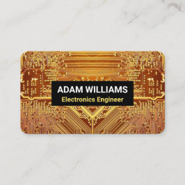 Cartão De Visita Conselho do circuito PCB Dourado (Eletrônicos Enge