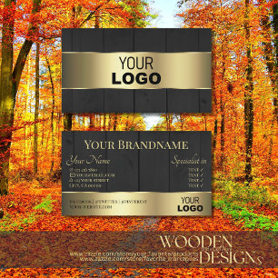 Cartão De Visita Conselhos de madeira Logotipo de grão de madeira p