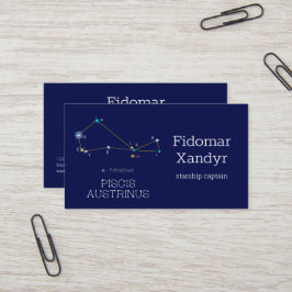 Cartão De Visita Constelação do hemisfério sul Piscis Austrinus