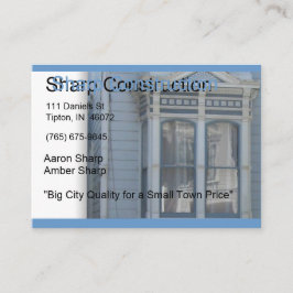 Cartão De Visita Construção afiada