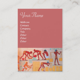 Cartão De Visita CONSTRUÇÃO ARQUITETÔNICA cor-de-rosa-amarelo