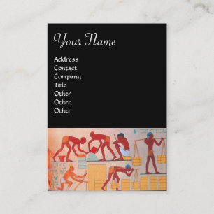 Cartão De Visita CONSTRUÇÃO ARQUITETÔNICA vermelho-amarelo-preto