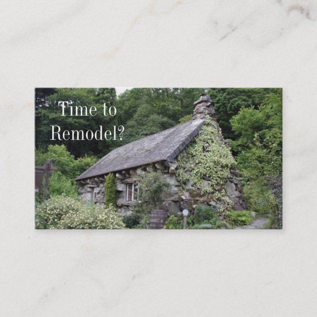 Cartão De Visita Construção/cartão de visita da remodelação (Frente)