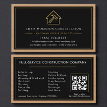 Construção & Código QR de Marceneiro em Madeira