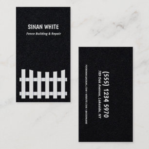Cartão De Visita Construção de cerca e reparação