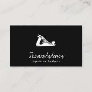 Cartão De Visita Construção de prédio preto personalizado profissio