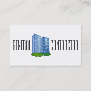 Cartão De Visita Construção do Gestor do Construtor de Contratos Ge