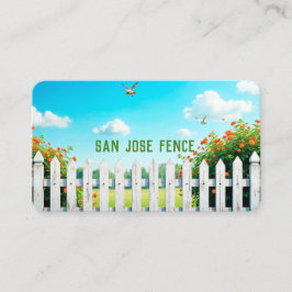 Cartão De Visita Construção e reparo personalizados de cerca QR