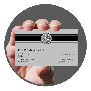 Cartão De Visita Construção Moderna de Soldadura Retroativa