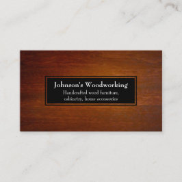 Cartão De Visita Construção moderna simples da carpintaria da