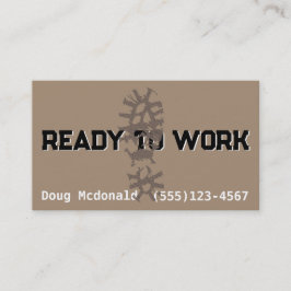 Cartão De Visita Construção Paisagista Trabalho De Carpintaria PERS