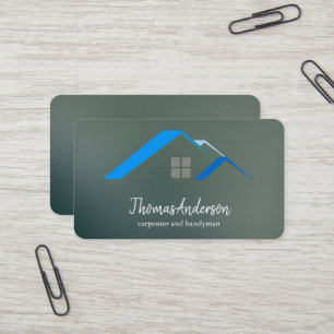 Cartão De Visita Construção Personalizada Preta Profissional