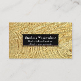 Cartão De Visita Construção Personalizável de Carpintaria Moderna d