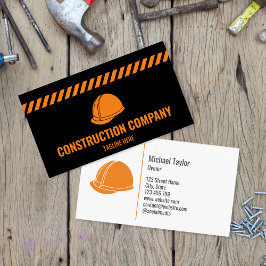 Cartão De Visita Construtor de Contratos de Construção Profissional