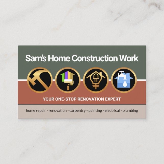 Cartão De Visita Construtor de Ferramentas para Dispositivos Manuai (Frente)